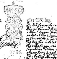 Udsnit af brev fra Sven Ursin, 1783